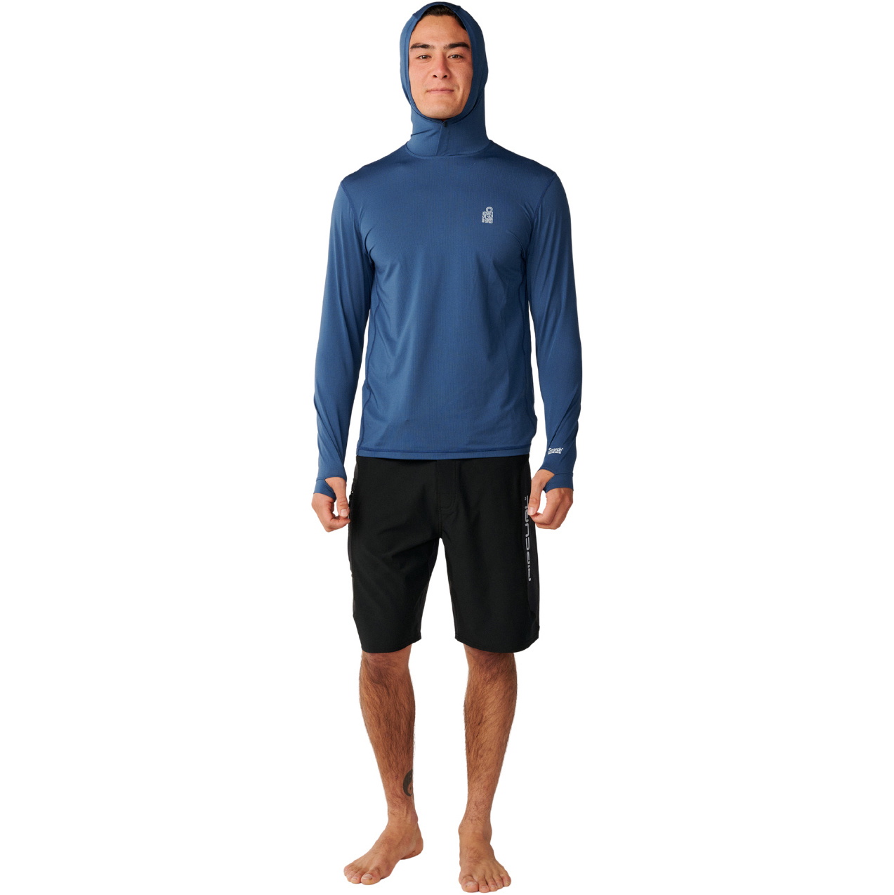 2026 Rip Curl M&auml;nner S-Serie UPF Hooded Lycra-Weste 182MRV - Light Navy